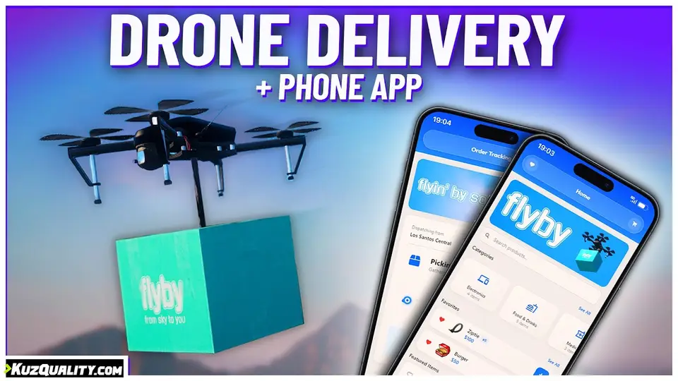 Drone Deliveries + Phone App video